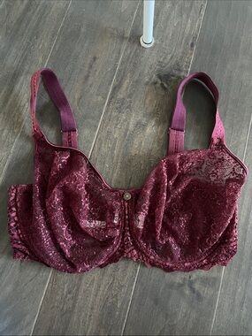 Empreinte Cassiopee Lace Underwire Bra in Grenat 32G